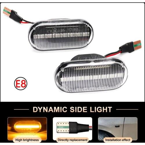 Dynamic Turn Signal LIght Side Repeater Lamp Car Bulb For Nissan Tiida C11 Note E11 NE11 Micra K12 NP300 Navara D40 Qashqai J10