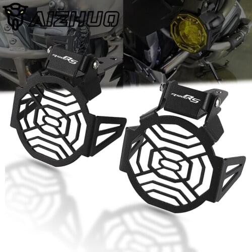 FOR BMW R1200RS R 1200RS Motorcycle Flipable Fog light Protector Guard R1200 RS 2015-2018 2017 Foglight Lamp Cover With LOGO 2PC