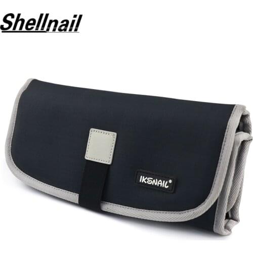 Shellnail Travel Digital Storage Roll-up Bag Portable Digital USB Cable Charger Earphone Cosmetic Pouch Multi-functional Case