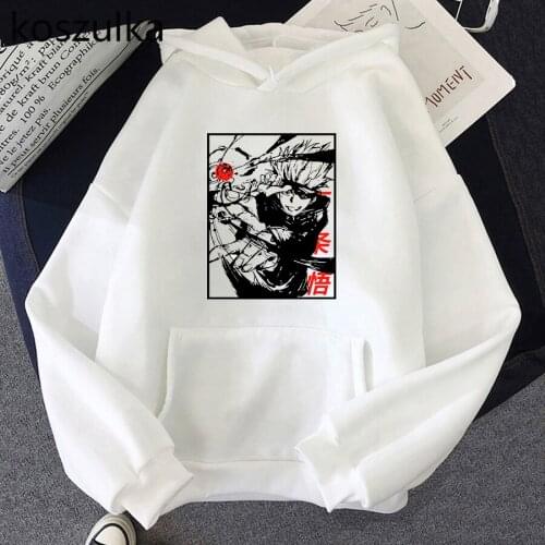 Jujutsu Kaisen Hoodies Women Funny Anime Cartoon Streetwear Casual Fleece Hoodie Unisex Cool Sweatshirt Harajuku Hoody Pullovers