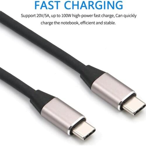 5A PD 100W Type C Cable USB3.1 Charging Data Cable 4K 60HZ 10Gbps Gen2 USB C Fast Charging Cord For Macbook Samsung Phone s10 s9