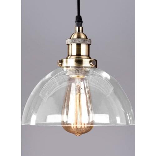 Loft retro North Village Industrial glass pendant light living room bedroom bar dining room hanging lighting