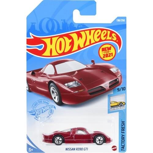 2021-138 Hot Wheels Cars NISSAN R390 GT1 1/64 Metal Diecast Model Collection Toy Vehicles
