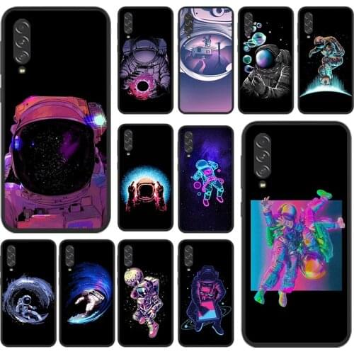 Cartoon Astronaut Art For Samsung Galaxy A90 A80 A70 S A60 A50S A30 S A40 S A2 A20E A20 S A10S A10 E Soft Phone Case