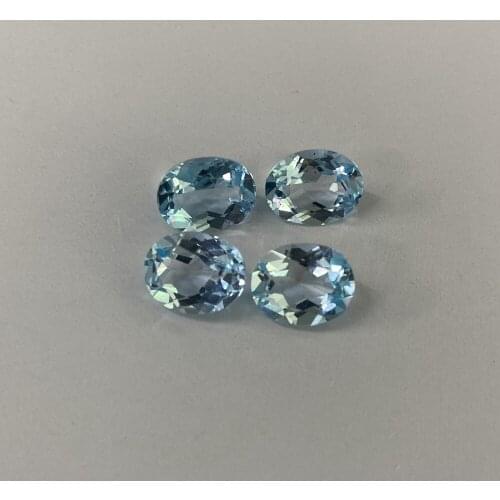 Natural Sky Blue Topaz 10x8mm 3.4 Carats AAA Quality Oval Stones Loose Gemstones For Jewelry