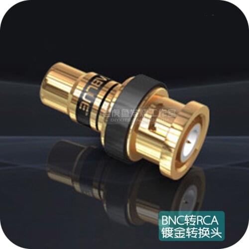 German original VIABLUE Verbatim BNC to RCA digital coaxial cable decoder gold-plated conversion plug