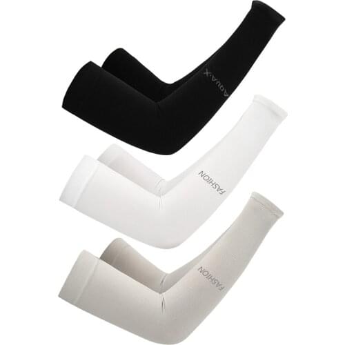 Unisex Cooling Arm Sleeves Cycling Running Sport Sunscreen Ice Silk Arm Warmer Outdoor Men Men Ice Silk Cool Oversleeves