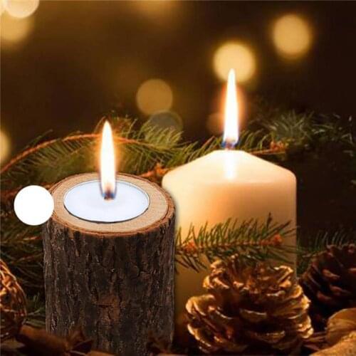 1/3pcs Wooden Pillar Design Candle Holder Tealight Candle Holders Candlestick Candle Stand Party Wedding Decoration Home Decor