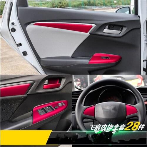 Carbon Fibre Whole Set Interior Modification Film For Honda Fit 2014-2016 Z2EA488
