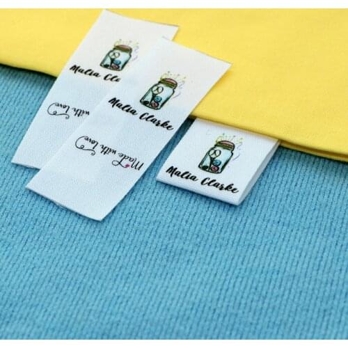 Custom Folding Labels / Custom Brand labels, Clothing labels, Childrens clothing ,Sewing (FR090)
