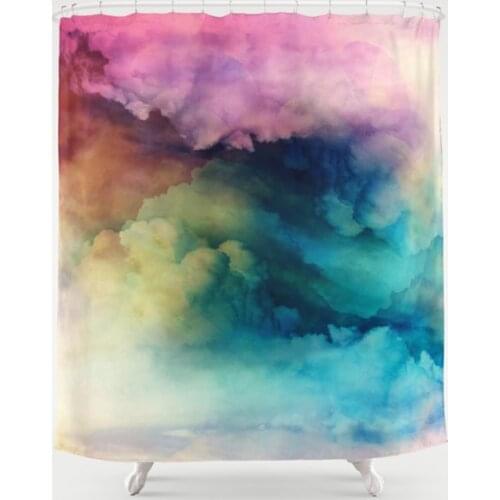 Rainbow Abstract Shower Curtain Waterproof Bathroom Decorations Polyester Bathroom Shower Curtain