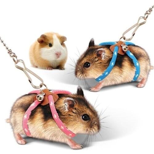 1PCS Adjustable Hamster Leash Small Animals Towing Rope for Pet Hamster Squirrel Guinea Pig Hot Pet Products