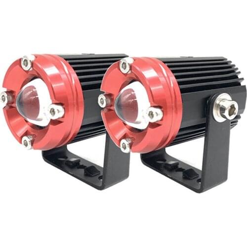 2Pcs 12V 40W Fish Eye LED Hawkeye Reverse Backup Light DRL Daytime Running Light Signal Bulb Fog Lamp for Motorcycle Car