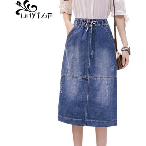 Женские юбки джинсовые UHYTGF China At AliExpress