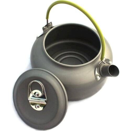 Outdoor teapot kettle 0.8 L Portable climbing aluminum alloy picnic coffee maker camping cooking set utensils