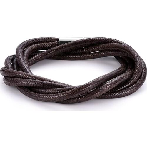 High Quality Multi-storey Leather Bracelet Men Dainty Fashion PU Leather Bracelets For Women Unisex Cuff Jewelry Gift