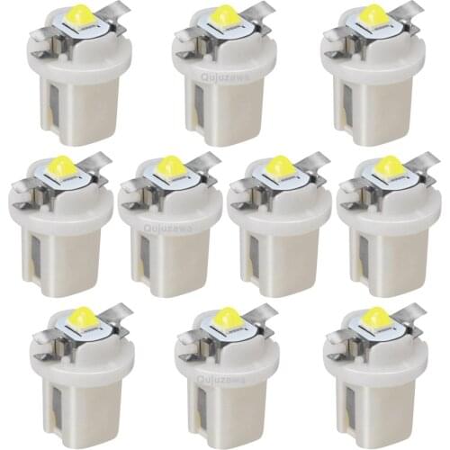 10Pcs B8.5D 509T B8.5 T5 Super Bright Led Car Gauge Speedo Dash Bulb Dashboard Instrument Light Wedge Interior Lamp