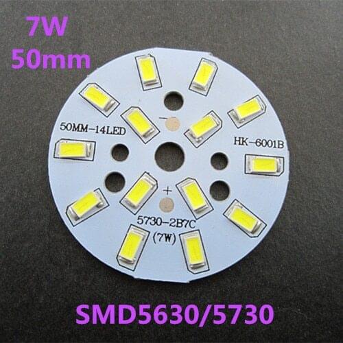 10 piece 7W 5730 smd Plate 50mm 14 LEDs Lamp Panel For LED Energy Saving Lamp Lighting DIY