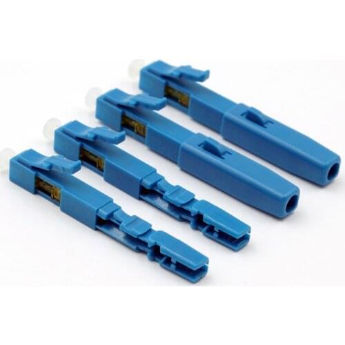 100pieces FTTH LC UPC Fiber Fast Connector LC UPC Single Fiber optic quick connector LC Field Assembly Connector
