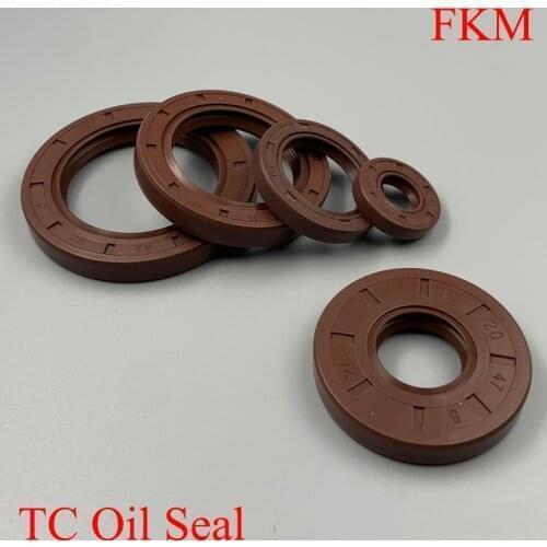 12*21*4 12x21x4 12*22*5/7 12x22x5/7 FKM Fluorine Fluoro Rubber Spring Double Lip TC Ring Gasket Radial Shaft Skeleton Oil Seal