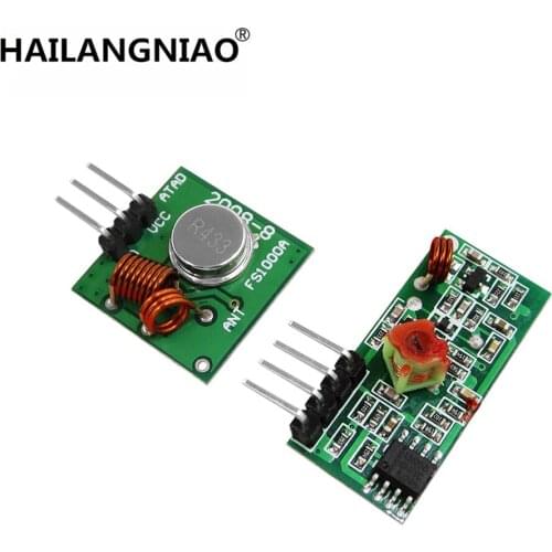 50pair=100pcs RF wireless receiver module & transmitter module board Ordinary super- regeneration 433MHZ DC5V
