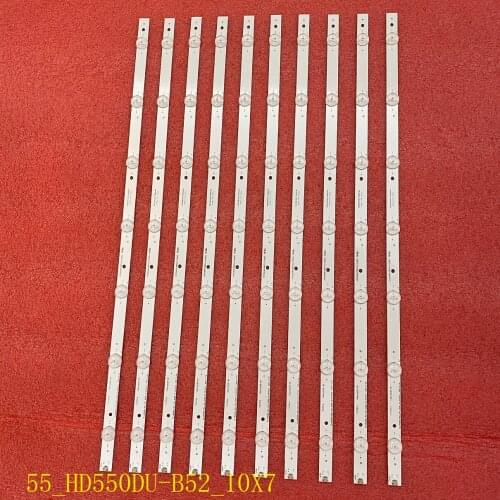 50 PCS/lot LED Backlight strip for HISENSE_55_HD550DU-B52_10X7 H55M3000 H55M3300 55H8C