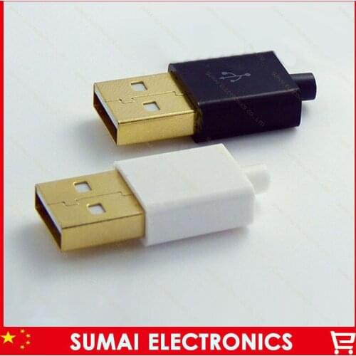 Free Shipping 10sets DIY Gold-plated 3 in 1 Mini USB Jack Connector 5p Male Plug