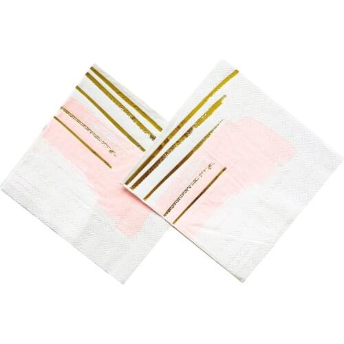 Free Shipping 3 packs 48pcs Marbel Pink Colors Paper 100% Virgin Wood Tissue for Party Decoration christmas novelty