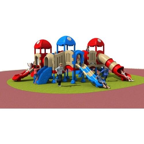 CE/TUV/SGS family/school outdoor plastic playground equipment park slide amusement structrue YLW-OUT171116