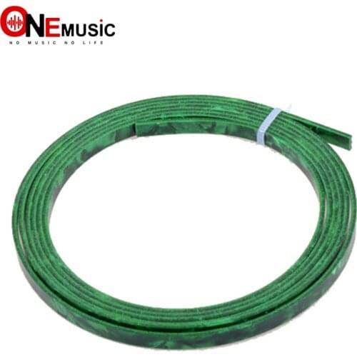 Cool Guitar Parts Celluloid Guitar Binding Body project Purfling Strip 1650x 5 x1.5mm Green Pearl