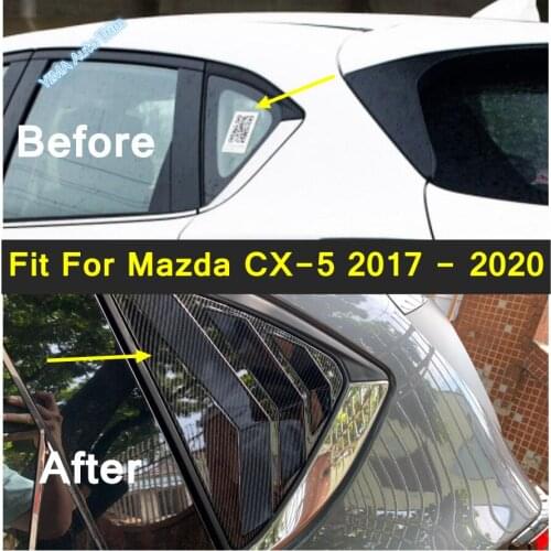 Side Window Louver Vent Scoop Back Window 1/4 Quarter Spoiler Cover Vent 1 Pair Car Modification Fit For Mazda CX-5 2017 - 2020