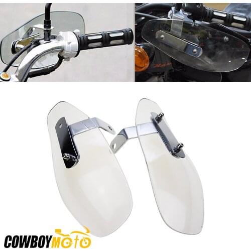 Motorcycle Hand Guard Wind Deflector Hand Protector Shield Handguard 10mm Universal For Honda Harley Cafe Racer Bobber Choppers