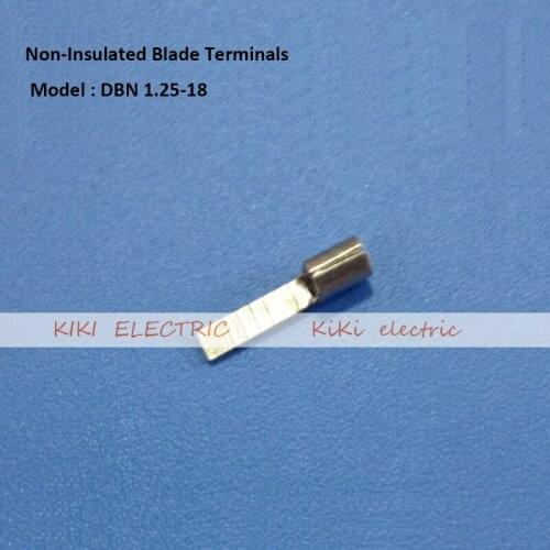 Non- Insulated Blade Terminal DBN1.25-18 sheet-shaped type bare ends1000pcs/bag Chip - Shaped Naked Terminal