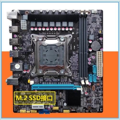 New motherboard X79 M.2 SSD port ddr3 support Ecc ram 2*RAM slots LGA 2011 mainboard 7.1 audio port desktop motherboard
