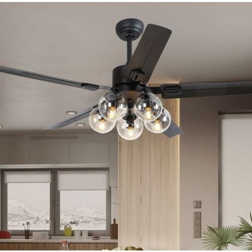 Nordic forest wind Restaurant fan light modern minimalist 48 inch living room with ceiling fan fan light