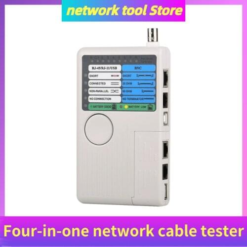 Remote RJ11 RJ45 USB BNC LAN Network Cable Tester For UTP STP LAN Cables Tracker Detector Multi Function 4 In 1 Fast Tester Tool