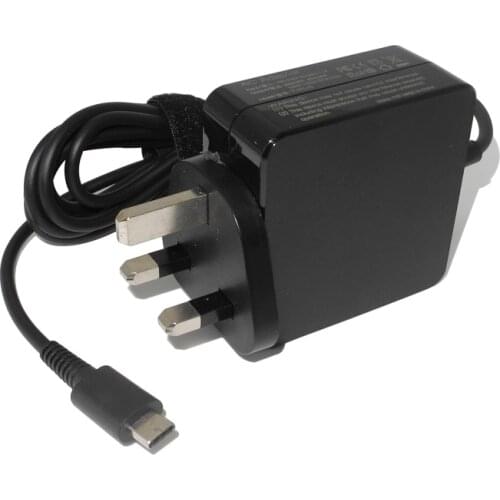 65W USB C Type C Charger Ac Laptop Power Adapter for Lenovo Asus Hp 20V 3.25A 15V 3A 9V 3A 12V 3A 5V 2A UK Wall Charger