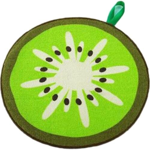 Lovely Fruit Print Hanging Car Home Towel Microfiber Quick-Dry Cleaning Rag Dish Cloth Wiping Napkin Absorbing Cloth