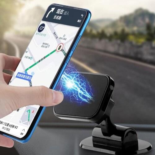 Universal Magnetic Car Navigation Bracket 360 Degree Rotation Magnet Car Air Vent GPS Phone Stand Automobile Interior Accessory