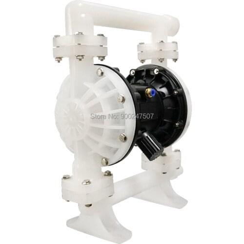 Air Operated Double Diaphragm Pump 1‘’ 157L/min 41.5GPM PP Rubber Diaphragm Optional for Chemical Industrial Water Treatment