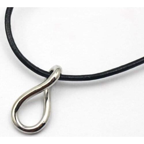 Females Sweater Retro Pendant Necklace Accessory Present Good Quality Rope Leather Chain Necklace New