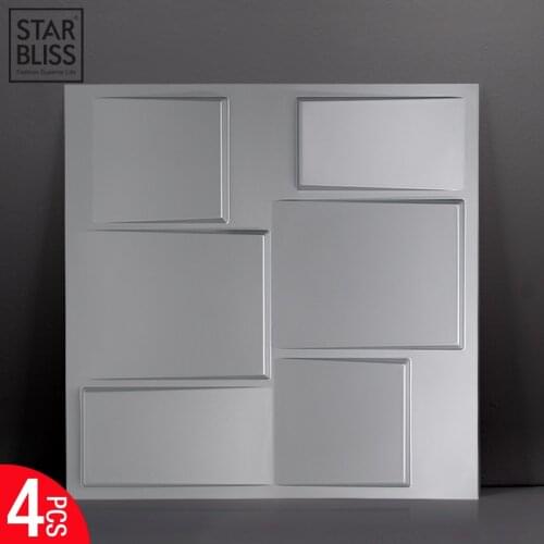 4pc 30x30cm 3D three-dimensional wall sticker decorative living room wallpaper mural waterproof 3D wall sticker bathroom kitchen