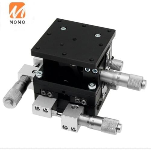 60x60mm LD60 trimming platform sliding table 3-axis xyz linear stage with cross roller guide