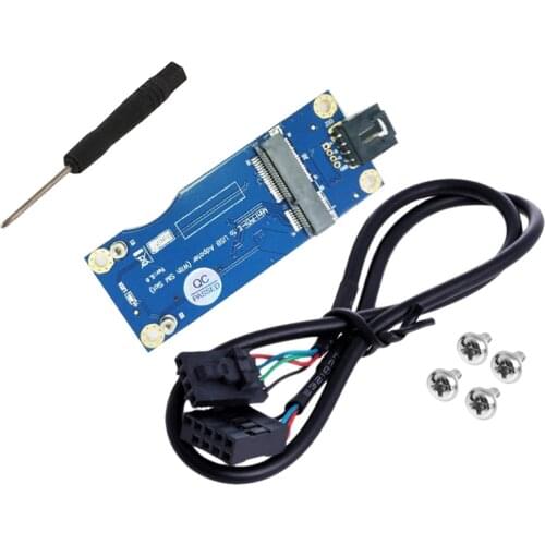 Mini PCI-E to USB Adapter with SIM Card Slot for WWAN/LTE Module(Horizontal Interface)