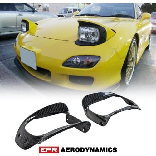 Car Accessories For Mazda RX7 FD3S Coupe Inner Headlight Cover Trim Carbon Glossy Headlight Exterior Body Kits