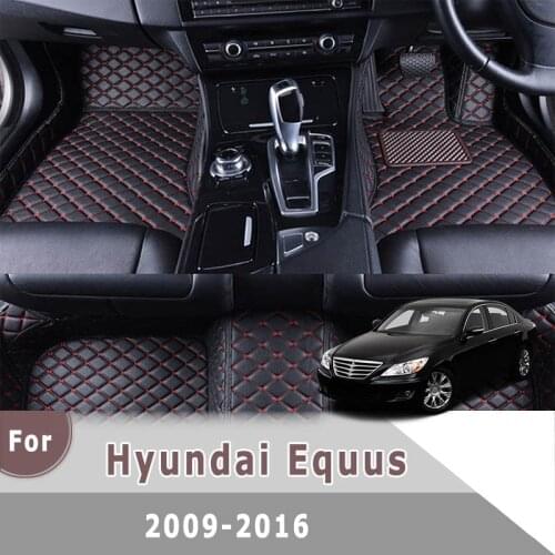 RHD Carpets Car Floor Mats For Hyundai Equus 2016 2015 2014 2013 2012 2011 2010 2009 Styling Protect Accessories Waterproof Rugs