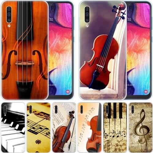 Musical Notes piano Violin Classical Music Case for Samsung Galaxy A50 A70 A80 A40 A30 A20 A10 A20E A2CORE A9 A8 A7 A6 Plus 2018