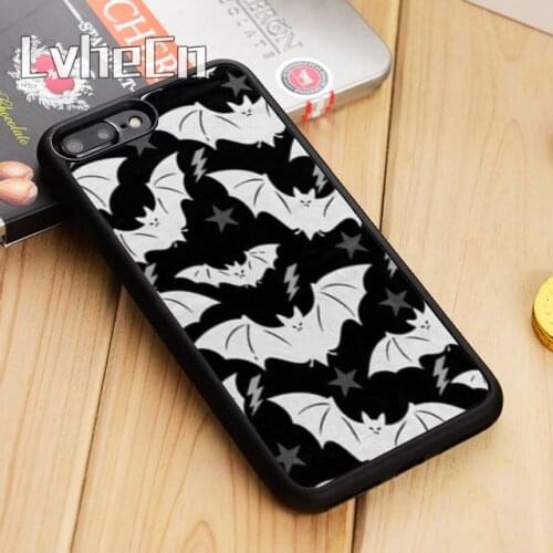 LvheCn bat Phone Case Cover For iPhone 5 6 6s 7 8 plus 11 12 Pro X XR XS Max Samsung Galaxy S6 S7 edge S8 S9 S10