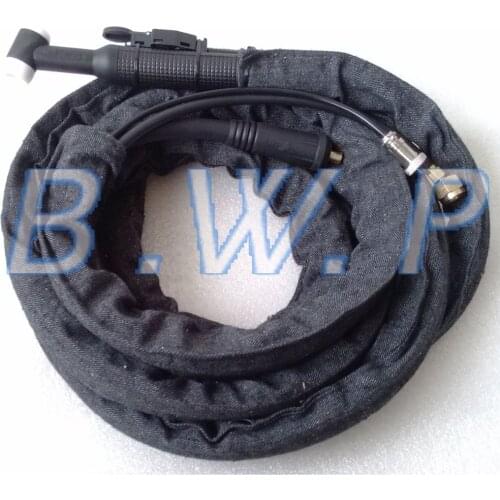 Gas Power Separated Type Air Cooled WP-26 TIG Welding Torch 4 Meters Gun,Dinze Style 10-25mm Connector 2pins Air Socket