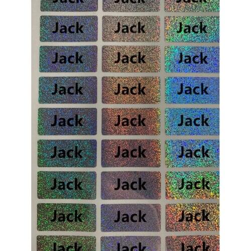 Colorful Custom Name Sticker Label Sticker Waterproof Personalized Label childrens School Stationery Water Bottle Pencil